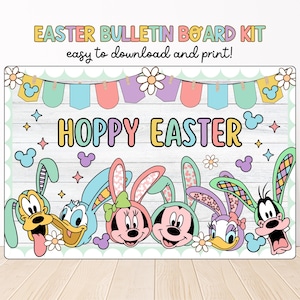 Easter Bulletin Board Kit, Spring Classroom Decor, Printable Easter Display for Teachers, Easter Spring Themes, Classroom Door Decor Ideas