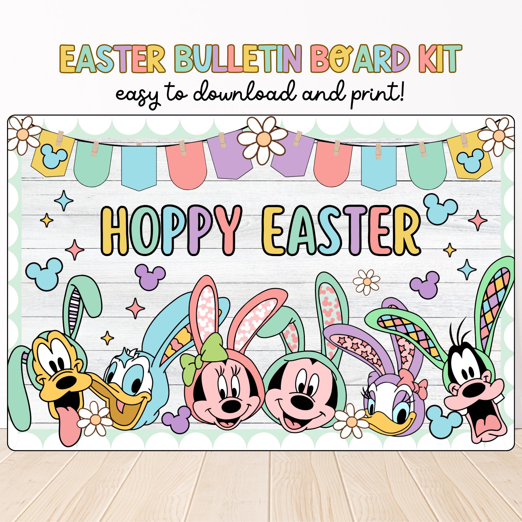 Easter Bulletin Board Kit, Spring Classroom Decor, Printable Easter Display for Teachers, Easter Spring Themes, Classroom Door Decor Ideas