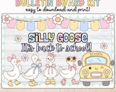 Silly Goose Bulletin Board Kit: Back to School Classroom Decor (Printable PDF