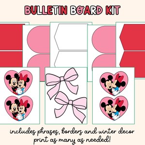 Valentine's Day Bulletin Board Kit: February Classroom Decor (printable ...