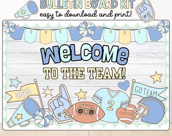 Sports Bulletin Board Kit: Varsity Classroom Decor (Digital Download, PDF File)