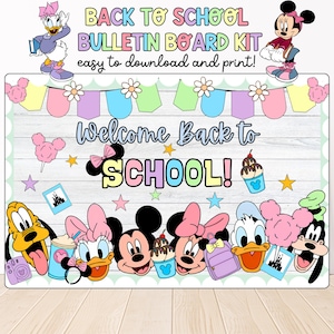 Back to School Bulletin Board Kit | Classroom Decor, Editable Designs, Welcome Back, August September Themes, Cute Classroom Decor, Fun