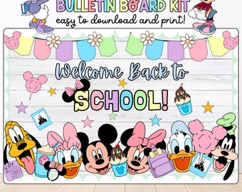 Back to School Bulletin Board Kit: Classroom Decor (Digital Download)