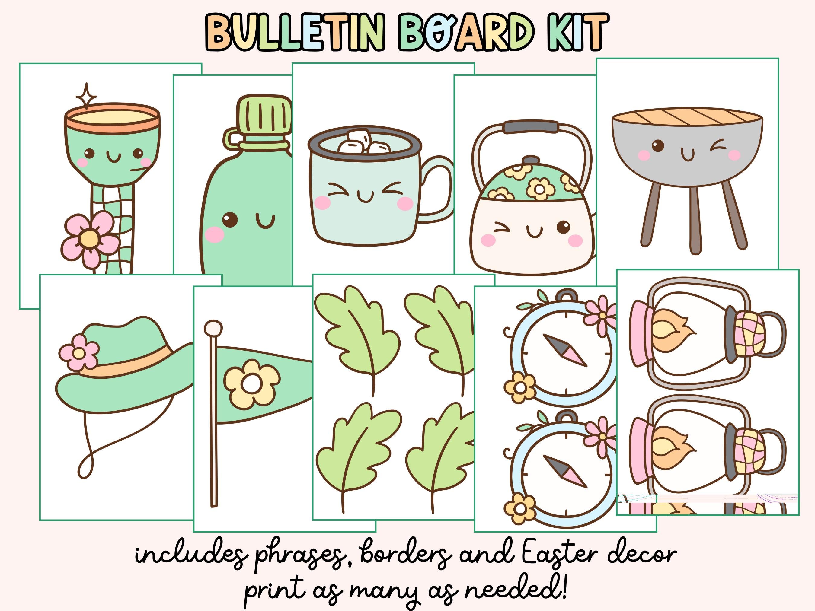 Camping Classroom Decor: Back to School Bulletin Board Kit (printable ...