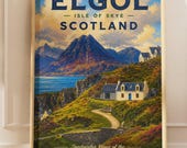 Elgol Sunset | Cuillin Mountains | Vintage Travel Poster | Isle of Skye Scotland Wall Art