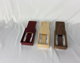 Unidad flash USB de nogal delgado y caja USB de madera - Conjunto USB en blanco - Video o fotografía Embalaje USB de boda, regalo del Día de la Madre