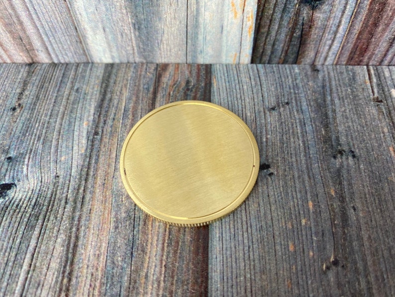 Brass Blanks Challenge Coin Reed Edge Grooved Mirror Finish 40 Mm Fiber ...