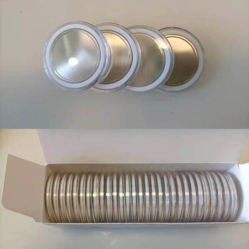 Titanium Coin Blanks Challenge Coin Reed Edge Grooved Mirror Finish 40 Mm Fiber Laser Engraving