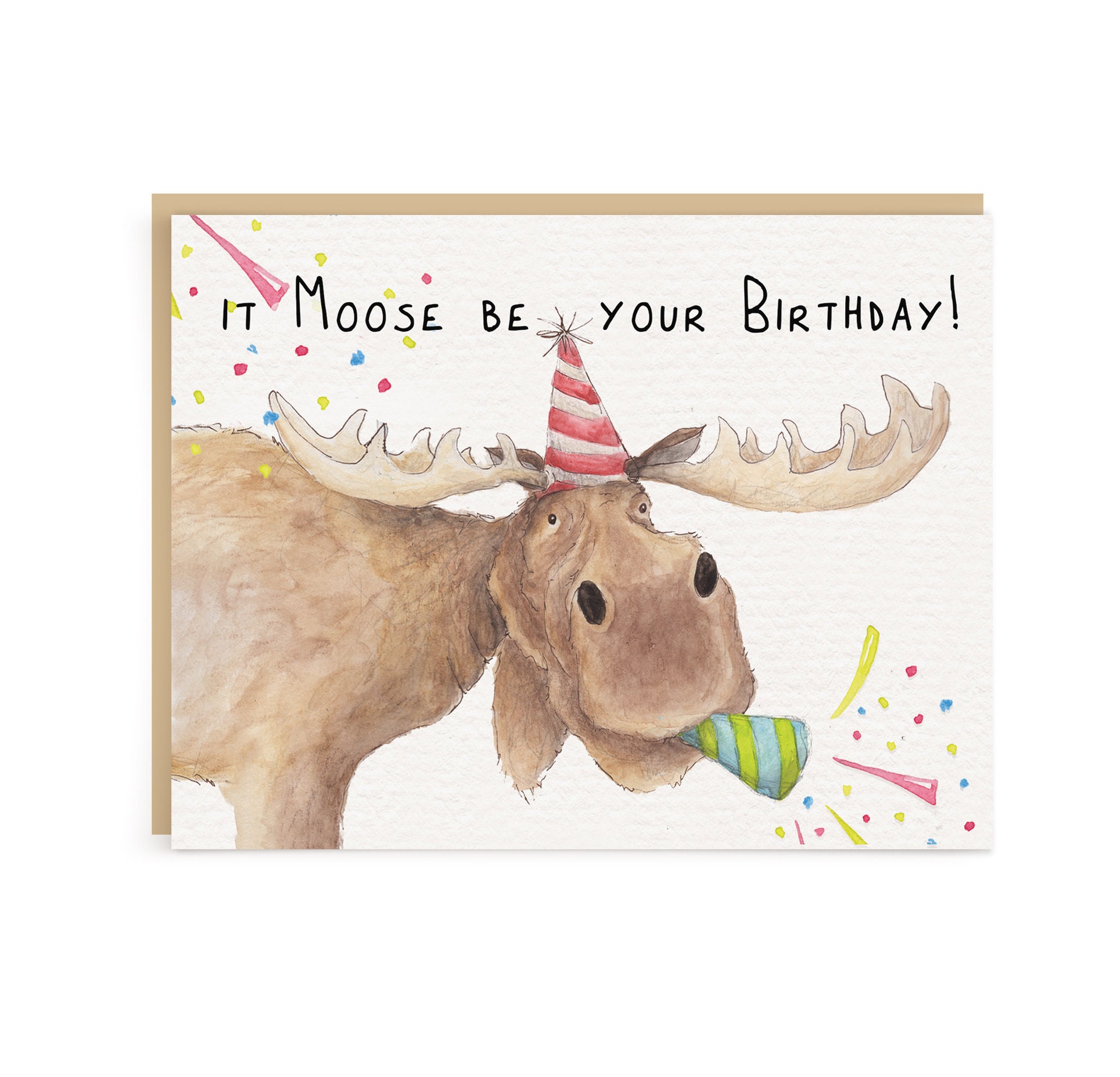 Moose Be Your Birthday Card | Happy Birthday Card | Moose Greeting Card