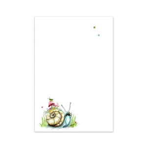 Spring Snail Notepad 4&quot;x6&quot; in.