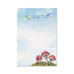 Patient Mushrooms 4x6 in. Notepad