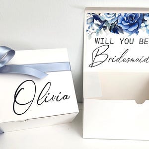 Bridesmaid Gift Box - Bridesmaid Proposal Box - 9x6x4 - Personalized Bridesmaid Box Wedding Gift - EMPTY Unfilled Gift Box (#5)