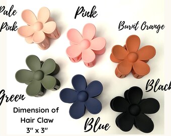Flower Hair Clips for Women Daisy Claw Clip Flower Hair Clip  display picture 1