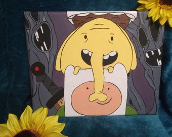 Caza de manzanas finn y trunks
