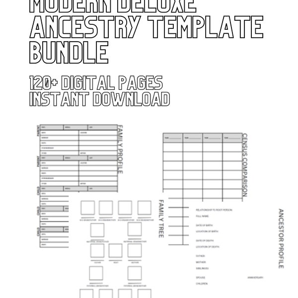 Ancestry Template Etsy Ancestry Template Etsy