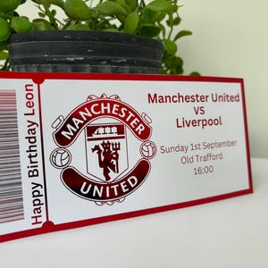 Fußball-Eintrittskarten, Mock Tickets, Veranstaltungsgutschein, Fake-Eintrittskarten, Weihnachts-Eintrittskarten, Geburtstagsfeier, Weihnachtsgeschenk, Überraschungs-Eintrittskarte,