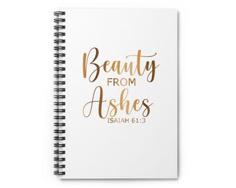 Inspirational Notebook, Journal, Diary, Writing, Note Taking, Spiral Notebook - Ruled Line