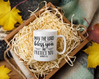 May The Lord Bless You Coffee Mug - Inspirational Christian Gift