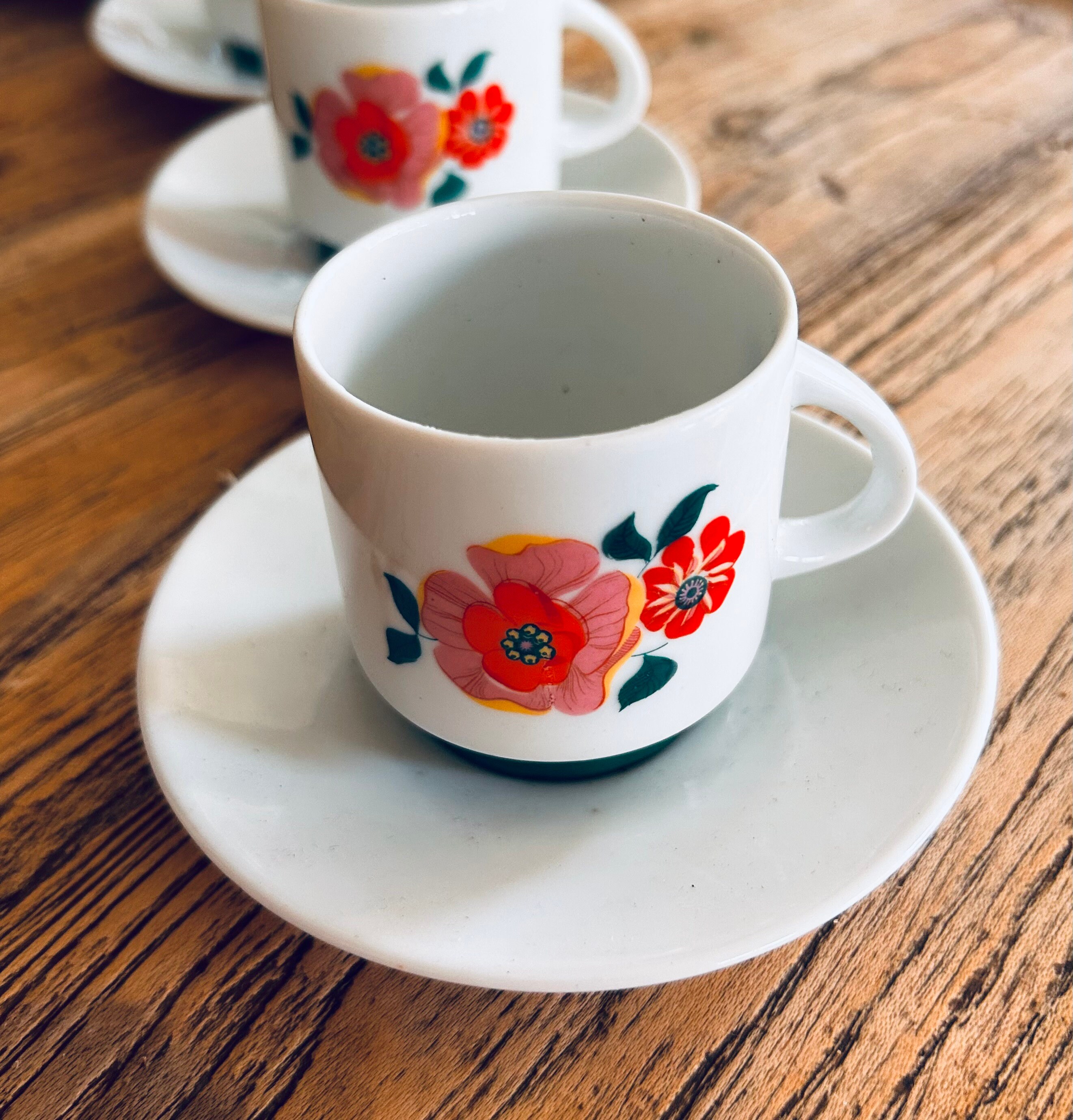 Lot De 4 Tasses à Espresso Italiennes Fidenza Oslo 10cl - Presque Neuves