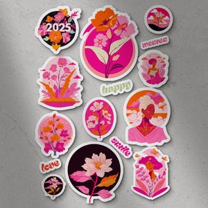 Feuille d'autocollants fête des mères | mother's day/ citations inspirantes, affirmations positives, amour de soi.