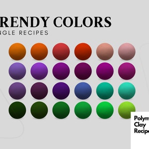 Create Your Own Palette | Trendy Color Recipes | Color Mixing | FIMO Professional Color Mixing Tutorial | Digital Download Christmas Edition