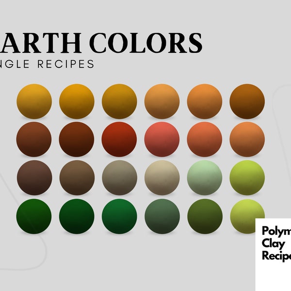 Create Your Own Palette | Earth Color Recipes | Color Mixing | FIMO Professional Color Mixing Tutorial | Clay Color Recipes Guide