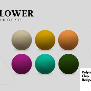 Receta de arcilla polimérica / Mezcla de colores / Tutorial de mezcla de colores profesional FIMO / Guía de recetas de colores de arcilla / Descarga digital