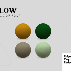 Polymer Clay Recipe | Color Mixing | FIMO Professional Color Mixing Tutorial | Clay Color Recipe Guide | Digital Download