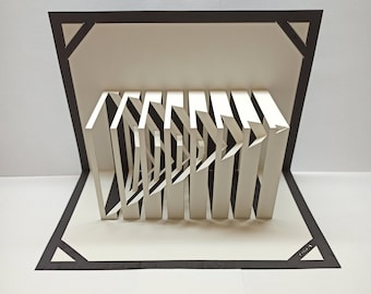 DIY pop up card PDF templates, Architectural Origami, Kirigami, 3d Origamic Architecture, Pop-up paper sculpture