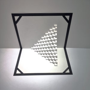 DIY Pop Up Karte PDF Vorlagen, Architektur Origami, Kirigami, 3d Origamic Architektur, Pop-up Papierskulptur