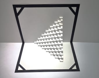 DIY pop up card PDF templates, Architectural Origami, Kirigami, 3d Origamic Architecture, Pop-up paper sculpture