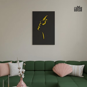 Modern Woman Face Layered Wood Wall Decor, Living Room Wall Decoration, Minimalist Silhouette Interior Wall Hangings, 3D Wood Wall Art, Gift