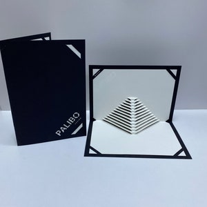 DIY pop-up kaartsjablonen, Architectural Kirigami, 3D Origamic Architecture, pdf, svg, dxf, dwg-bestanden