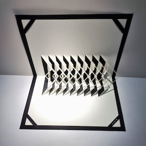 Modelli PDF di carte pop-up fai-da-te, origami architettonici, Kirigami, architettura origamica 3d, scultura di carta pop-up