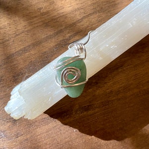 Aventurine in Sterling Silver Pendant Necklace