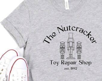 Christmas Nutcracker Gift for Dancer Ballet Ballerina Nutcracker Gift Funny Santa Hat Holiday Dance T Shirt