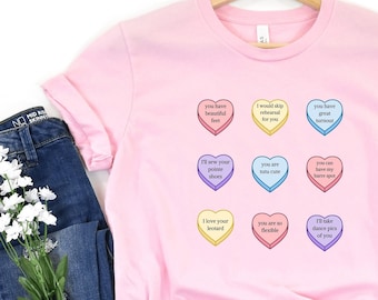 Dancer Gift Valentines Day Galentines Day Valentine Ballet Ballerina Dance T Shirt Dance Teacher Gift