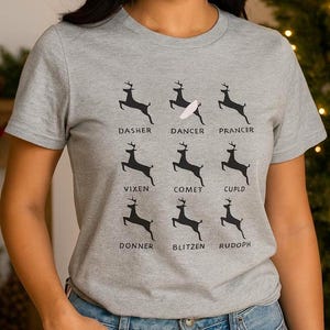 Christmas Gift for Dancer Ballet Ballerina Nutcracker Gift Funny Holiday Ballerina T Shirt Reindeer Dance Teacher Gift Cute Christmas Shirt