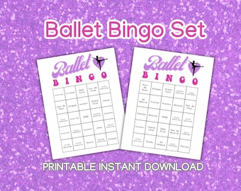 Ballett Bingo Karten für Tanzlehrer Set 20 Karten