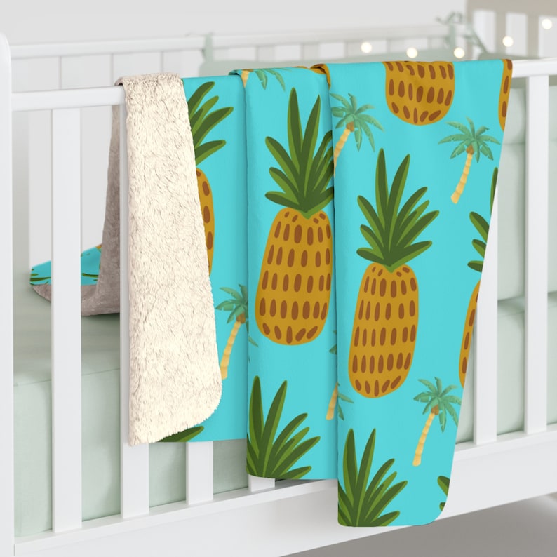 Beach Blanket, Pineapple Blanket, Pineapples, Beach Decor, Beach Gifts