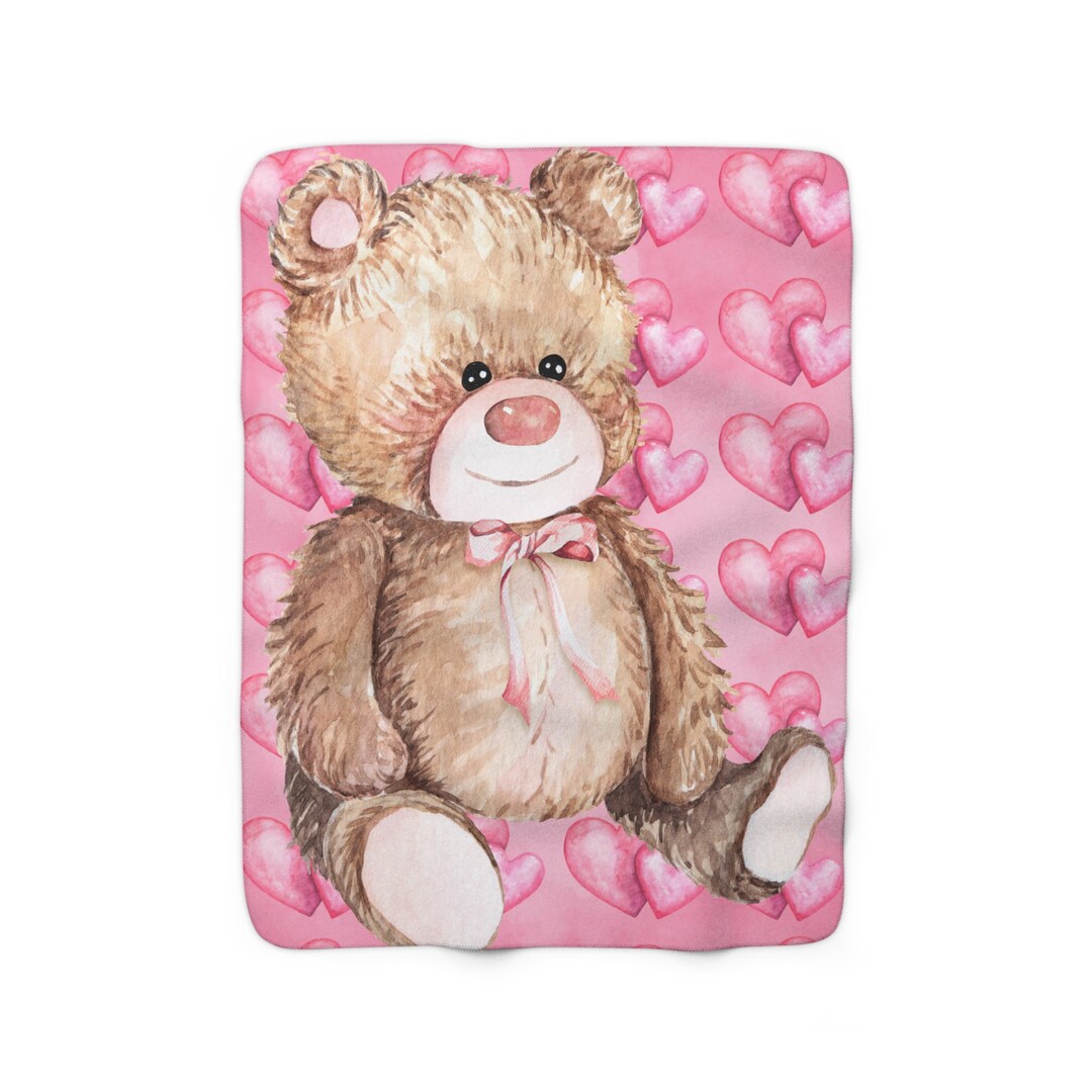 Teddy Bear Blanket, Bear, Teddy Bear, Throw Blanket, Sherpa Blanket