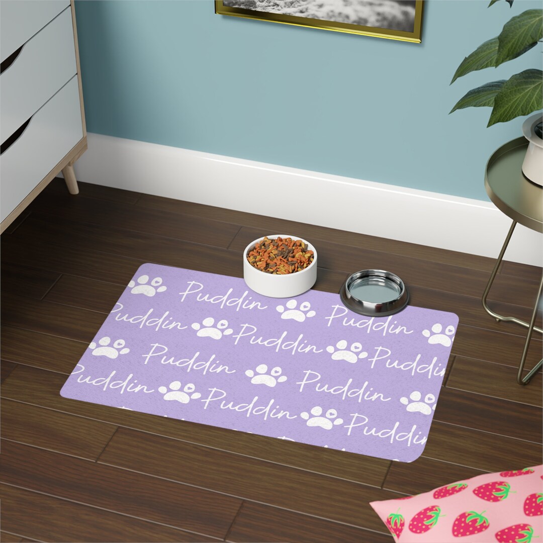 Pet Food Mat 12x18 Food Mat Personalized Pet Dog Gift Etsy