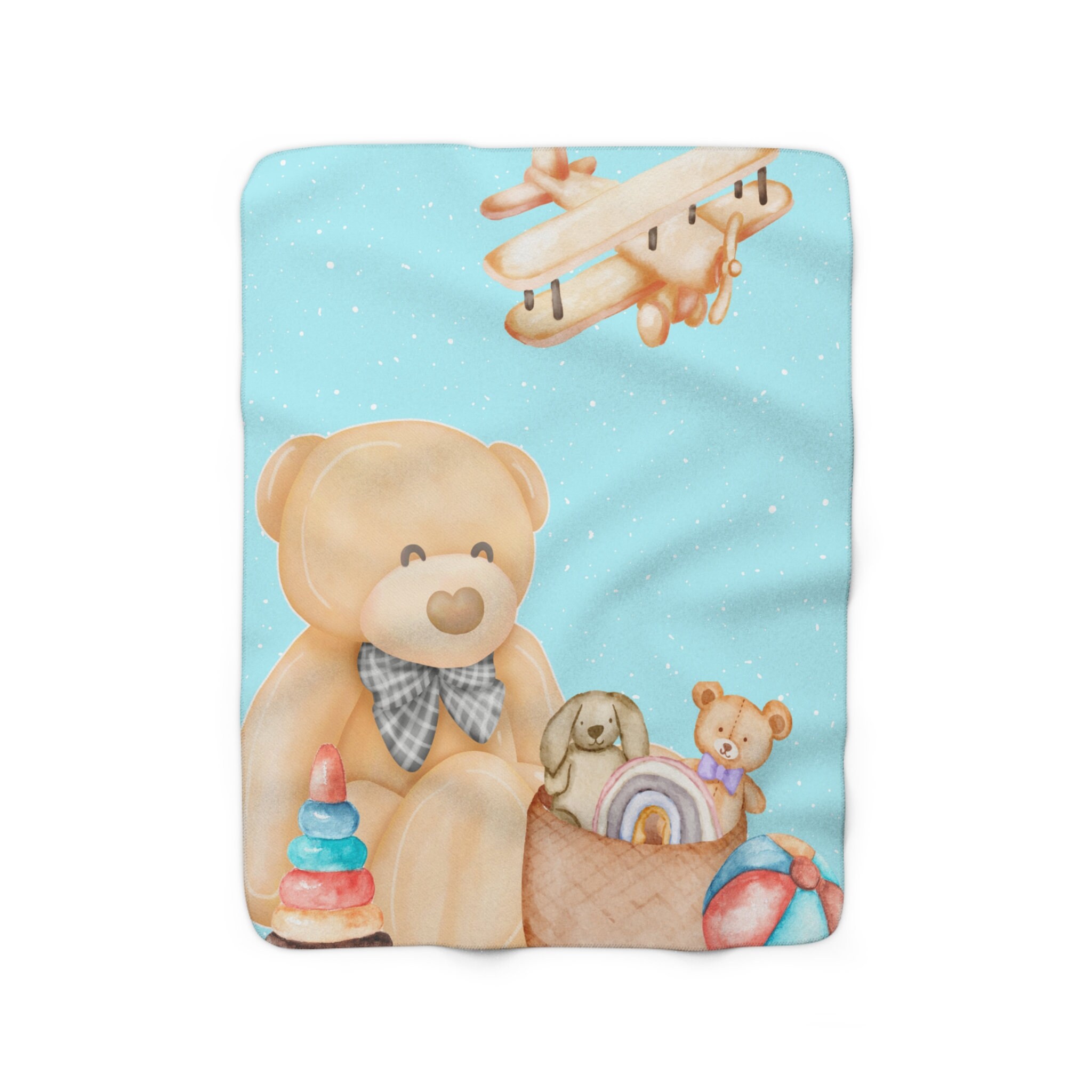 Teddy Bear Blanket, Bear, Teddy Bear, Throw Blanket, Sherpa Blanket