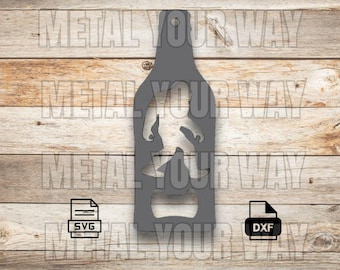 Sasquatch / Big Foot Bottle Opener Svg/Dxf Files for CNC Plasma - Metal Your Way Digital Download - Laser CNC Plasma Waterjet - Sign Dxf