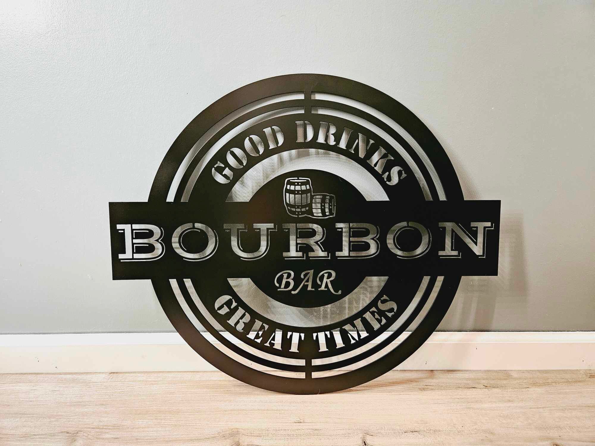 Bourbon Barrel Bar Metal Sign Svg/dxf Files for CNC Plasma - Metal Your ...