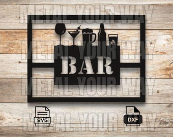 Man Cave Bar Sign Svg/Dxf Files for CNC Plasma - Metal Your Way Digital Download - Laser CNC Plasma Waterjet - Sign Dxf