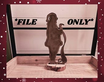 Santa Stand Svg/Dxf Files for CNC Plasma - Metal Your Way Digital Download - Laser CNC Plasma Waterjet - Garden Art Dxf