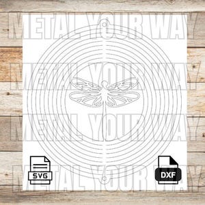 Dragonfly Wind Spinner Svg/Dxf Files for CNC Plasma - Metal Your Way Digital Download - Laser CNC Plasma Waterjet - Sign Dxf
