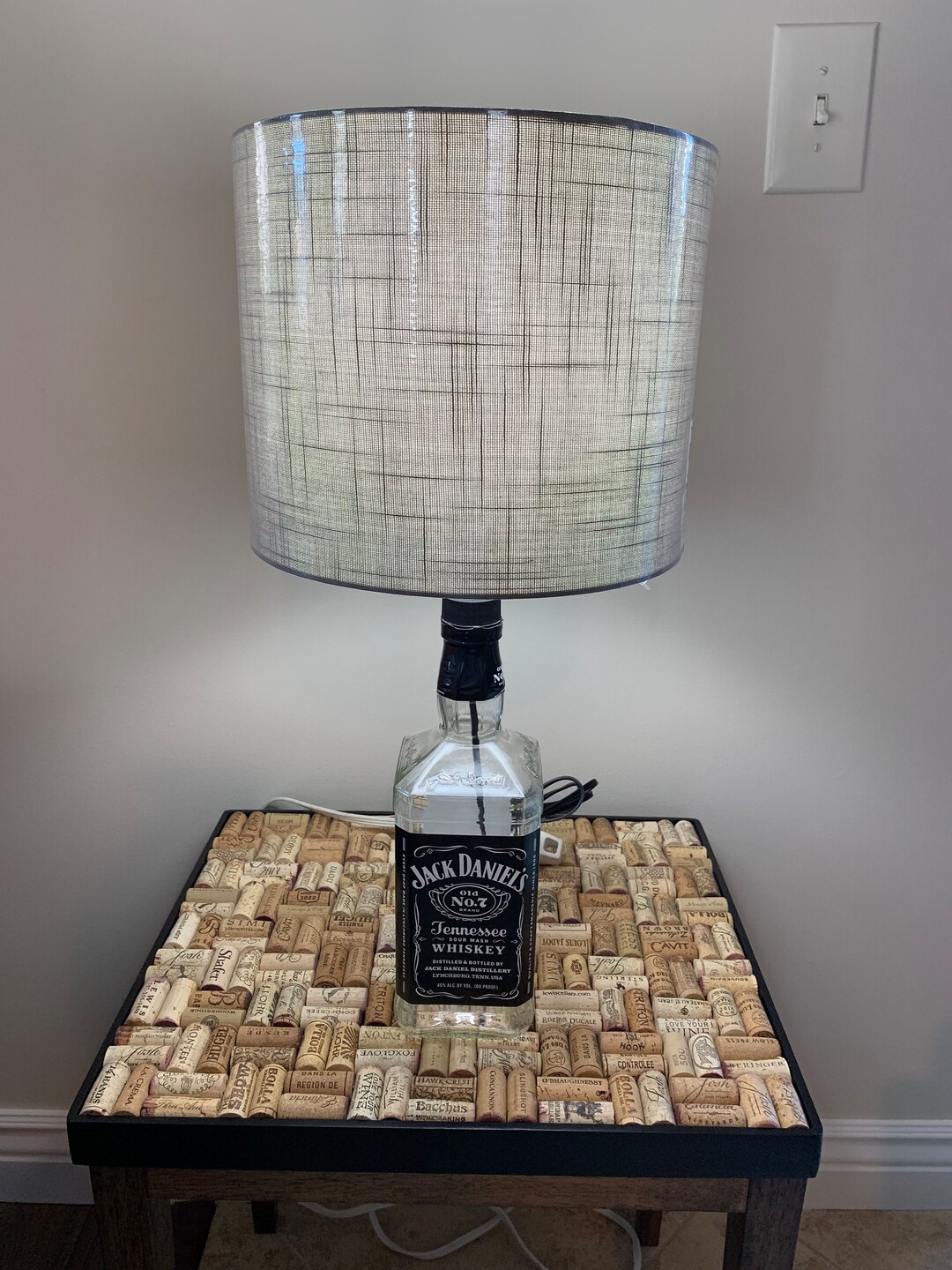 Jack Daniels Black Label Bottle Lamp Etsy