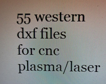 55 western dxf files for cnc plasma/laser